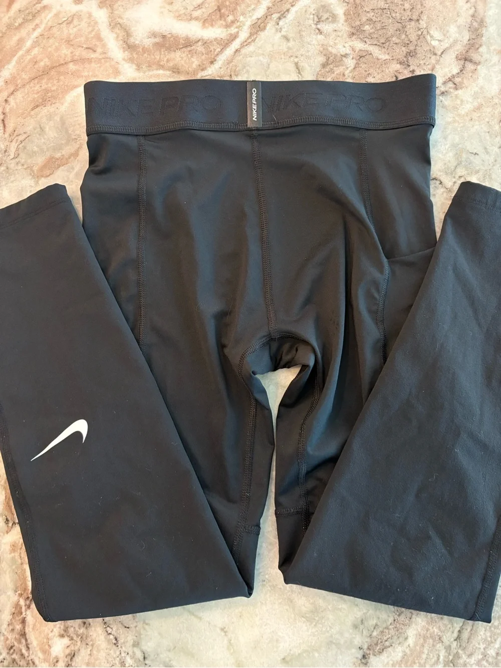Nike Pro Dri-Fit Big Kids Boys Tight Fit Tights Compression Football Large